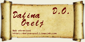Dafina Orelj vizit kartica